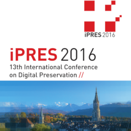 Titelblatt 13. International Conference on Digital Preservation