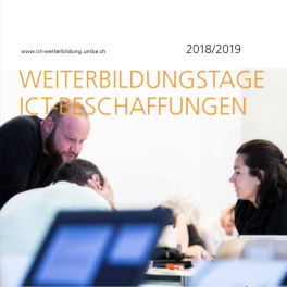 Titelblatt Weiterbildungstage zu ICT-Beschaffungen