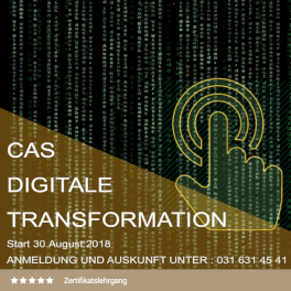 Titelblatt CAS Digitale Transformation
