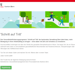 Screenshot Schritt auf Tritt